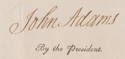 Lot #5 John Adams Signed Four-Language Ship's Passport as President - Image 3