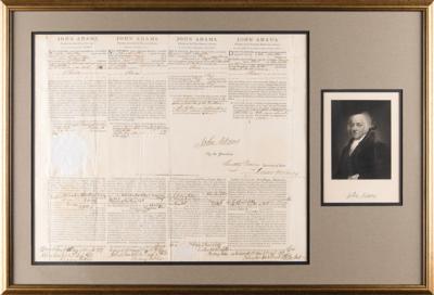 Lot #5 John Adams Signed Four-Language Ship's Passport as President - Image 4