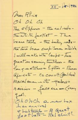 Lot #810 Katharine Hepburn Handwritten Letter