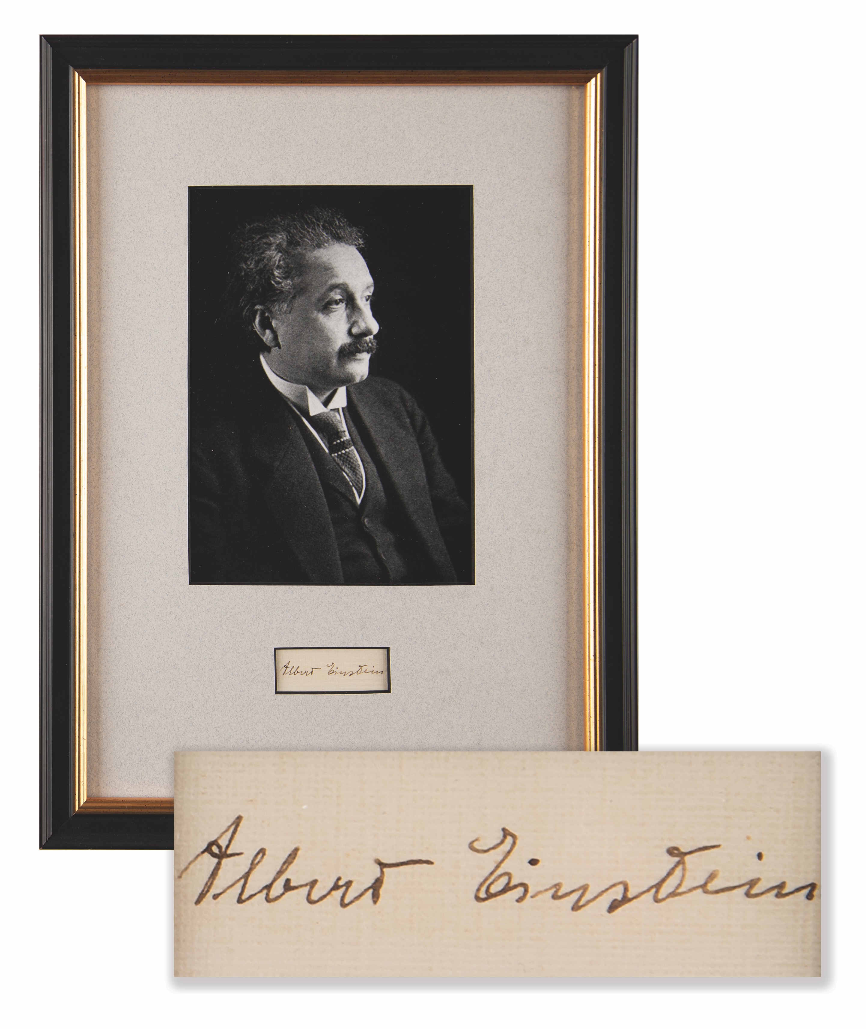 Lot #180 Albert Einstein Signature - Image 1