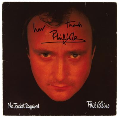Lot #691 Phil Collins Signed Album - No Jacket Required - Image 1