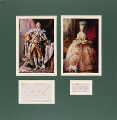 Lot #259 King George III and Charlotte of