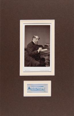 Lot #618 Charles Dickens Signature - Image 1