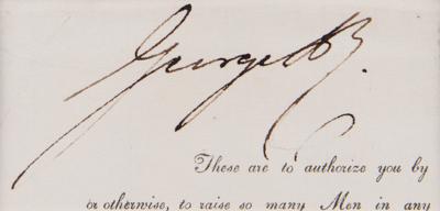 Lot #260 King George IV Signature - Image 2
