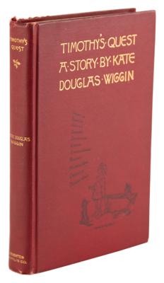 Lot #633 Kate Douglas Wiggin Signed Book with Handwritten Quote - Timothy's Quest - Image 3