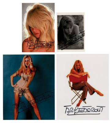 Lot #773 Brigitte Bardot (4) Signed Photographs