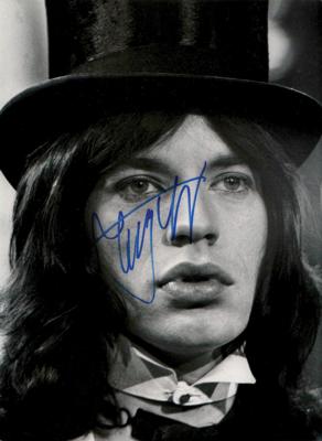 Lot #725 Rolling Stones: Mick Jagger Signed Photograph - Image 1