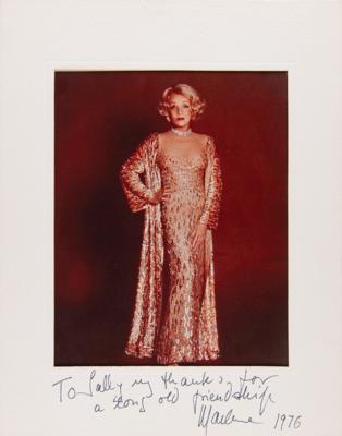 Lot #794 Marlene Dietrich Signed Photograph