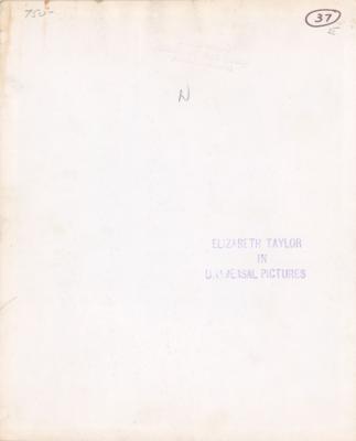 Lot #862 Elizabeth Taylor Early Original Publicity Photograph (1941) - Image 2