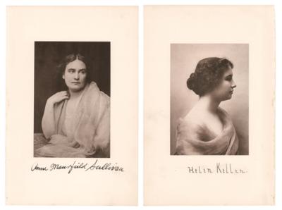 Lot #164 Helen Keller and Anne Sullivan Signed