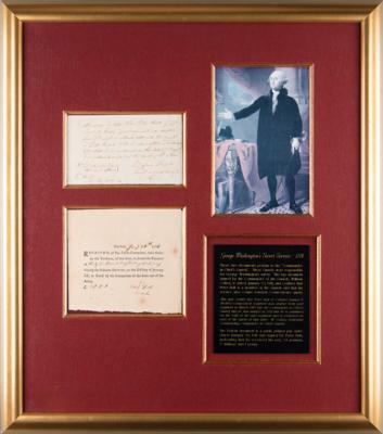 Lot #132 George Washington's Secret Service (2) Documents Signed - Image 1