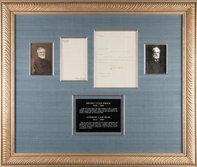 Lot #206 Andrew Carnegie and Henry Clay Frick (2)