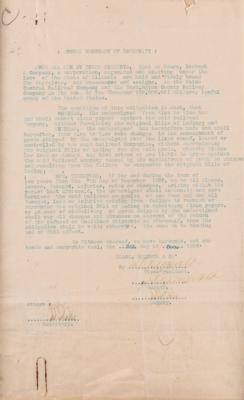 Lot #296 Julius Rosenwald Document Signed - Image 2