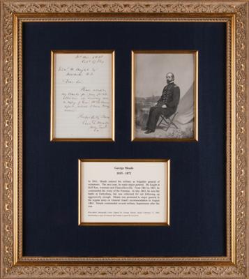 Lot #365 George G. Meade Civil War-Dated Autograph Letter Signed on "Genl. McClellan's Report" - Image 1