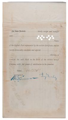 Lot #237 Jay Gould Document Signed - Image 3