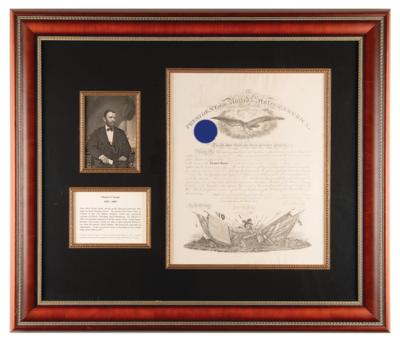 Lot #26 U. S. Grant Document Signed as President - Image 4