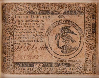 Lot #212 Colonial Currency (3) Notes (1776–1786) - Image 2