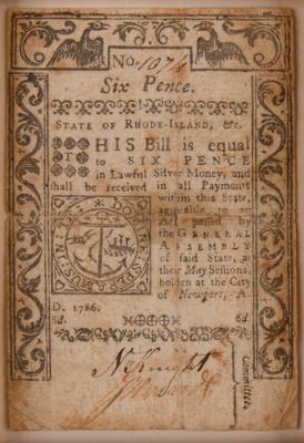 Lot #212 Colonial Currency (3) Notes (1776–1786) - Image 3