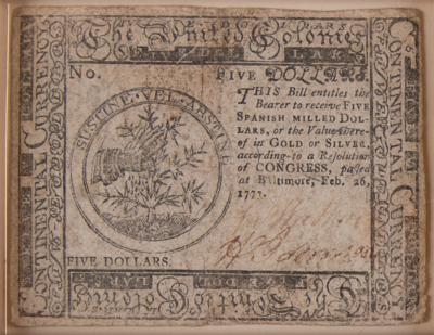 Lot #212 Colonial Currency (3) Notes (1776–1786) - Image 4