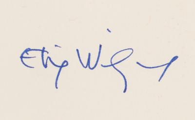 Lot #322 Elie Wiesel Signed Book - Image 2