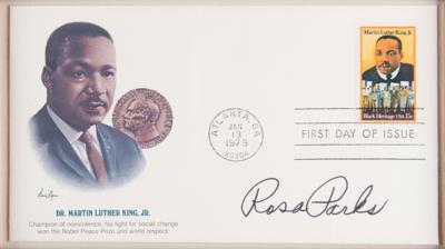 Lot #283 Rosa Parks Signed First Day Cover - Image 2