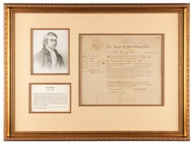 Lot #140 Josiah Bartlett Document Signed - Image 1
