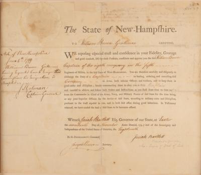 Lot #140 Josiah Bartlett Document Signed - Image 2