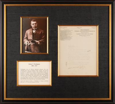Lot #319 Booker T. Washington Typed Letter Signed - Image 1
