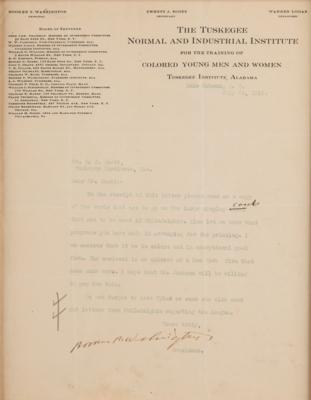 Lot #319 Booker T. Washington Typed Letter Signed - Image 2