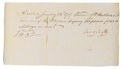 Lot #1 George Washington Document Signed for the Potomac Company - Image 4