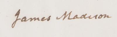 Lot #12 James Madison Autograph Letter Signed - Image 3