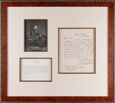 Lot #14 James K. Polk Autograph Letter Signed as President, Mentioning Jefferson Davis and Mississippi's Foreign Debt - Image 1