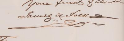 Lot #14 James K. Polk Autograph Letter Signed as President, Mentioning Jefferson Davis and Mississippi's Foreign Debt - Image 3