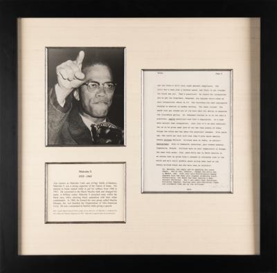 Lot #166 Malcolm X Signed Page for Alex Haley’s 1963 Playboy Interview: "The Civil War's been over a hundred years, and there is not freedom for black men yet" - Image 2