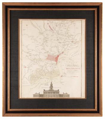 Lot #149 Philadelphia Revolutionary War-Era Map by Matthew Albert Lotter (1777) - Image 2