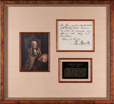 Lot #194 Sam Houston Autograph Letter Signed - Image 3