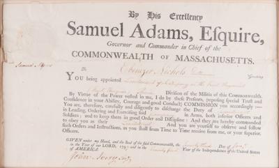 Lot #139 Samuel Adams Document Signed - Image 2
