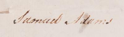 Lot #139 Samuel Adams Document Signed - Image 4