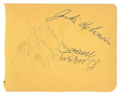 Lot #890 Jackie Robinson Signature