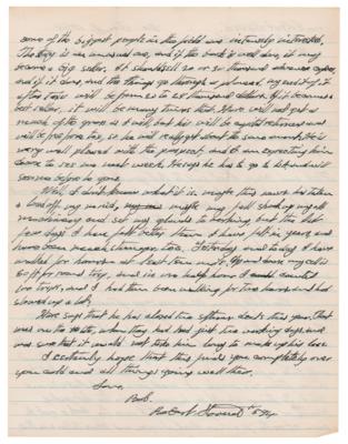 Lot #302 Robert Stroud Autograph Letter Signed on His Biography - Image 2