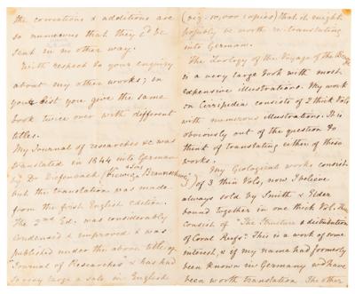 Lot #172 Charles Darwin Letter Signed on "the new English edition of The Origin" - Image 3