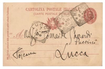 Lot #655 Giacomo Puccini Autograph Letter Signed to Sister - Image 2