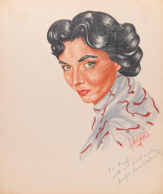 Lot #759 J. Fred Johnson Collection of (60+) Signed Classic Hollywood Actress Sketches - Image 13