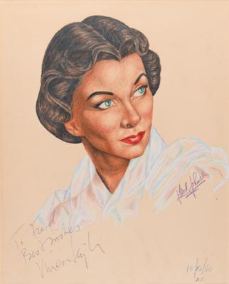 Lot #759 J. Fred Johnson Collection of (60+) Signed Classic Hollywood Actress Sketches - Image 15