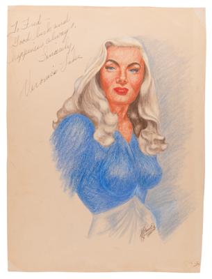 Lot #759 J. Fred Johnson Collection of (60+) Signed Classic Hollywood Actress Sketches - Image 16