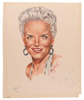 Lot #759 J. Fred Johnson Collection of (60+) Signed Classic Hollywood Actress Sketches - Image 19