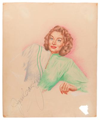 Lot #759 J. Fred Johnson Collection of (60+) Signed Classic Hollywood Actress Sketches - Image 21