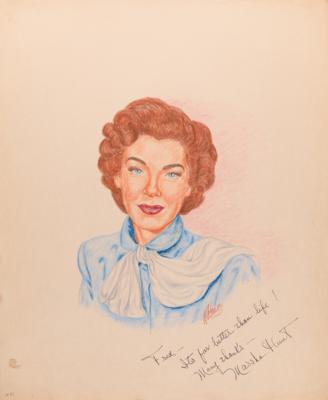 Lot #759 J. Fred Johnson Collection of (60+) Signed Classic Hollywood Actress Sketches - Image 28