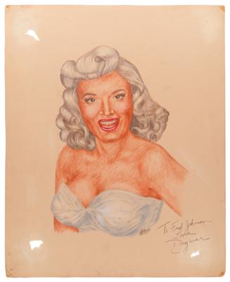 Lot #759 J. Fred Johnson Collection of (60+) Signed Classic Hollywood Actress Sketches - Image 30