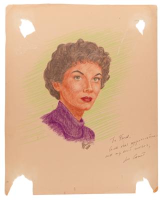 Lot #759 J. Fred Johnson Collection of (60+) Signed Classic Hollywood Actress Sketches - Image 31